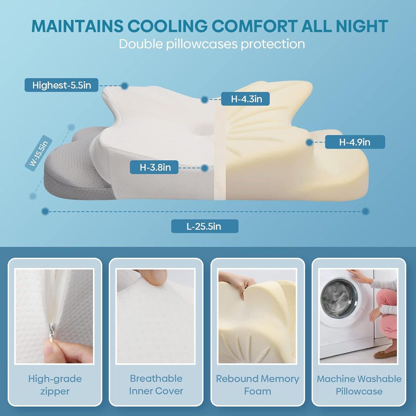 BIONEST® Memory Foam Kissen